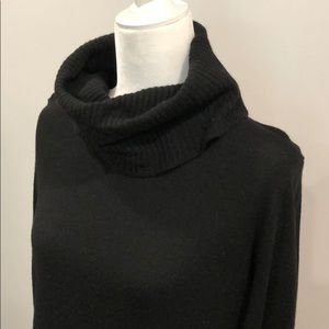 Cowl neck sweater dress